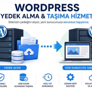 WordPress yedek alma ve taşıma hizmeti sunan sunucu görseli