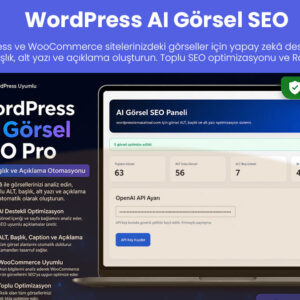WordPress AI Görsel SEO Pro eklentisi arayüzü